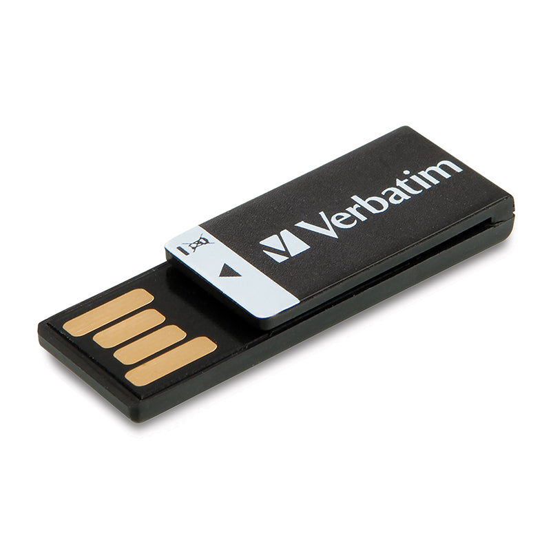 Verbatim Clip-It USB Flash Drive, 43951 16GB, USB, Black