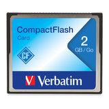Verbatim CompactFlash Memory Card, 47012, 2GB, TAA