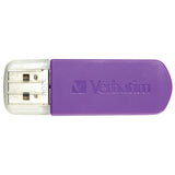 Verbatim Store 'n' Go Mini USB Flash Drive, 49833, 32GB, USB 2.0, Violet, TAA