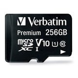 Verbatim Premium microSDXC Memory Card, 70364, With Adapter, 256GB, UHS-1, Class 10, TAA