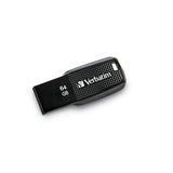 Verbatim, 64GB Ergo USB Flash Drive Black