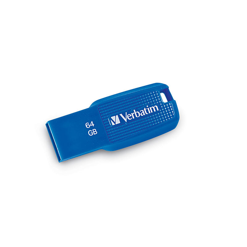 Verbatim, 64GB Ergo USB 3.0 Flash Drive Blue