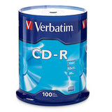 Verbatim CD-R 94554 700MB 52X Branded 100PK Spindle TAA
