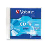 Verbatim CD-R 94776 700MB 52X Branded 1PK Slim Case