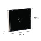 Verbatim CD DVD 94868 Black Slim Jewel Cases 200PK