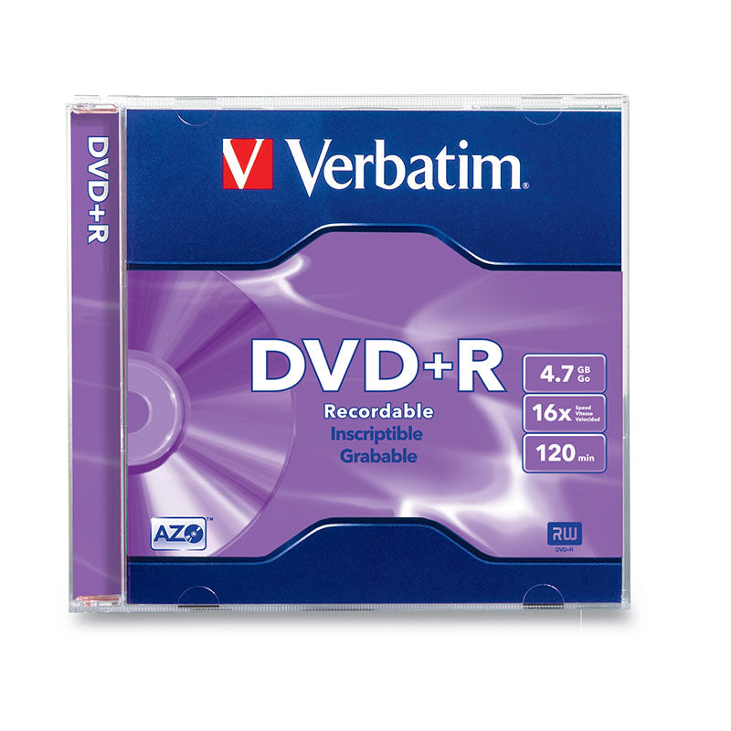 Verbatim DVD+R 94916 4.7GB 16X Branded Surface TAA