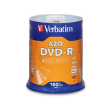 Verbatim AZO DVD-R 95102 4.7GB 16X Branded 100PK Spindle