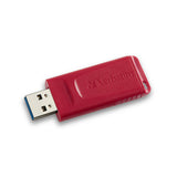 Verbatim Store 'n' Go USB Flash Drive, 95236, 4GB, USB 2.0, Red, TAA, MICROBAN