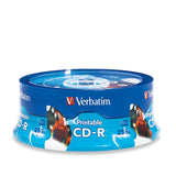Verbatim CD-R 96189 700MB 52X White Inkjet Printable 25PK