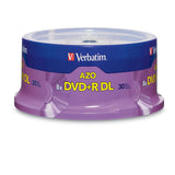 Verbatim DVD+R DL 96542 8.5GB 8X Branded 30PK Spindle TAA