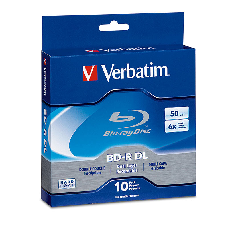 Verbatim BD-R DL 97335 50GB 6X Branded 10PK Spindle