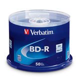 Verbatim BD-R 98397 25GB 16X Branded 50PK Spindle TAA