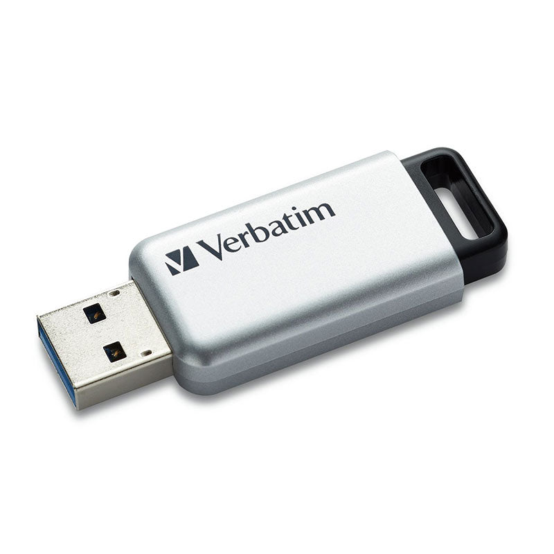 Verbatim, Store n Go Secure Pro USB Flash Drive 98666,64GB,USB 3.0,TAA,AES 256 Hardware Encryption
