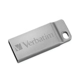 Verbatim Flash Drive, Metal Executive, USB, 32GB, Silver