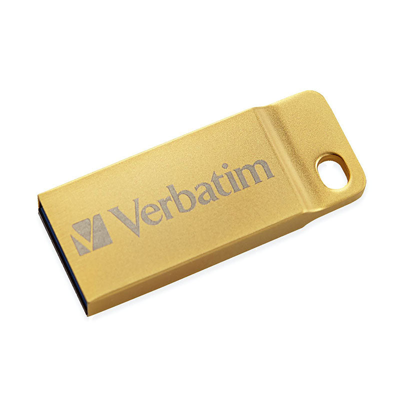 Verbatim Flash Drive, Metal Executive USB, 64GB, Gold