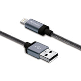 Verbatim Sync and Charge Lightning Cable 47 in. Braided Black