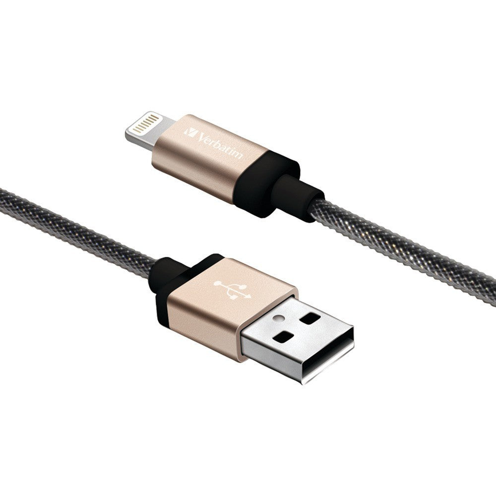 Verbatim Sync and Charge Lightning Cable 11 in. Braided